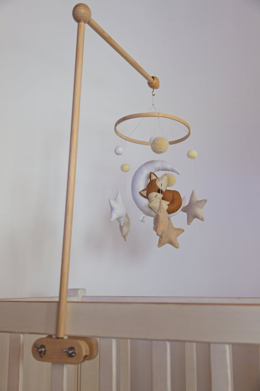 Suporte de madeira , modelo braço para berço