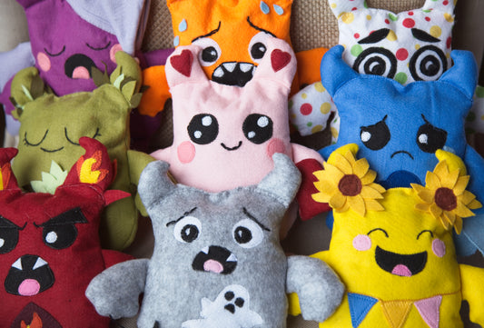 O Bosque das Emoções, peluches em feltro